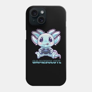 Kawaii Axolotl Gamesolotl for Gamers Teen Girls and Boys Phone Case