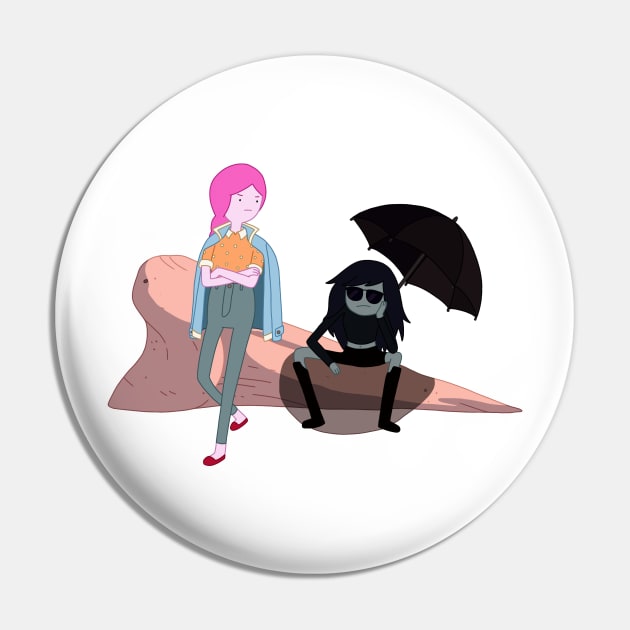 Marceline and Bubblegum Bubbline Pin by maxtrology