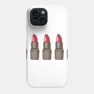 Dark Red Lipstick Design Phone Case