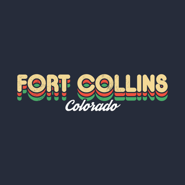 Retro Fort Collins Colorado by rojakdesigns