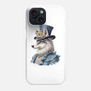 Watercolor Victorian Wolf #9 Phone Case