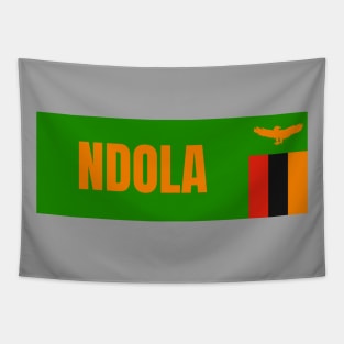 Ndola City in Zambia Flag Tapestry