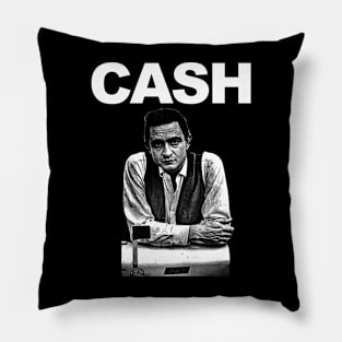 Johnny Cash - Vintage 80s Pillow