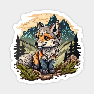 what does the fox actually say | Just a boy who loves foxes Magnet