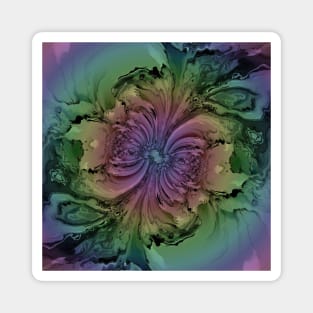 3D Tie Dye Flower Rainbow Magnet