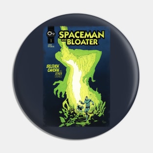 SPACEMAN AND BLOATER: Distressed Comic Cover Pin