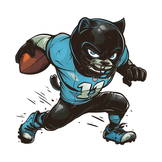 Panthers Touchdown American Football by Wintrly