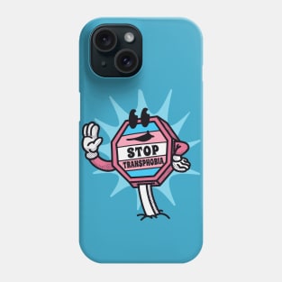 Stop Transphobia // Retro Cartoon LGBTQ Trans Rights Equality Phone Case