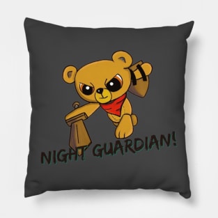 Night Guardian - Teddy Bear Warrior Pillow