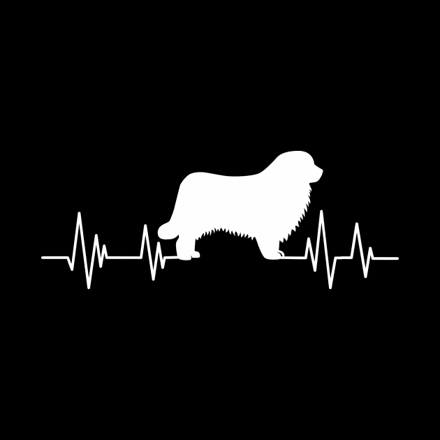 Newfoundland Heartbeat dog Heartbeat Newfoundland Silhouette by mezy