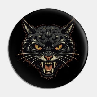 Vintage Black Cat IV Pin