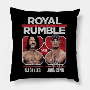 John Cena Vs A.J. Styles Royal Rumble Pillow