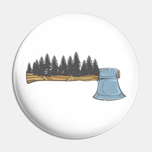 Forest Axe Pin