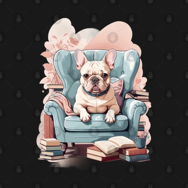 Whimsical French Bulldog Reading Nook by Mas Design