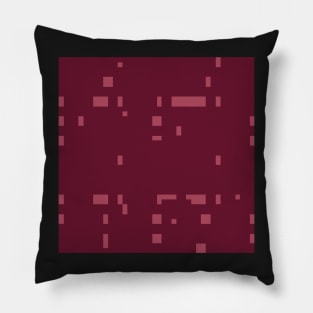 Dark Orthogonal pattern  - Warm Red Pillow