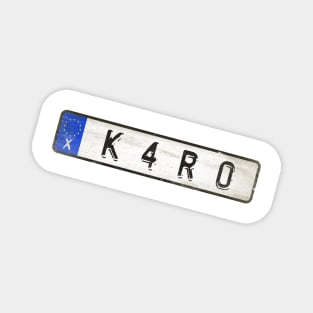 Karo - License Plate Magnet