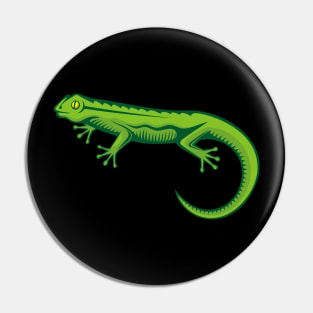 Green Lizard Pin