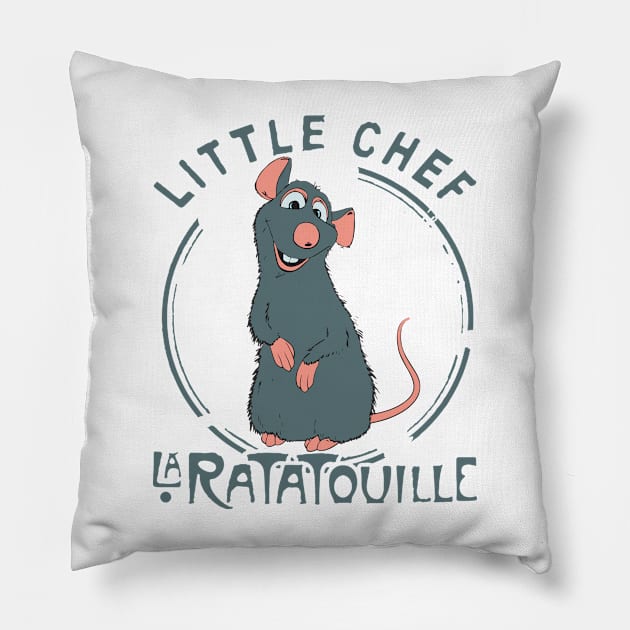 Ratatouille Tribute - Ratatouille Little Chef Kitchen - Epcot Remy Haunted Mansion - Pixar Rat Lion King Wall e - Up - ratatouille - Pirates Of The Caribbean - ratatouille -Tangled Pillow by TributeDesigns