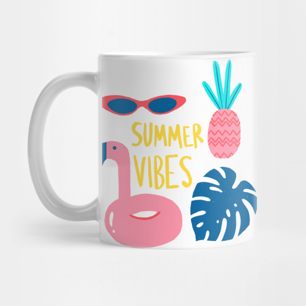 Summer Vibes Flamingo - Summer Mug