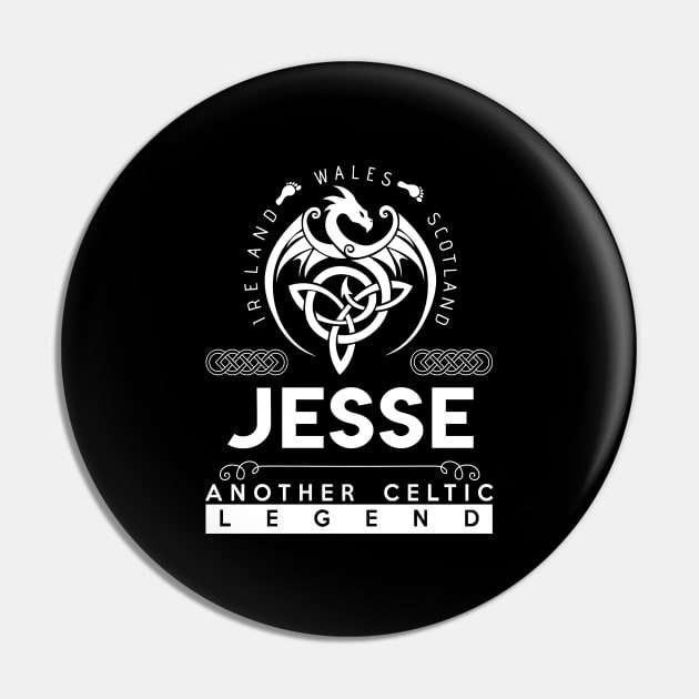 Jesse Name T Shirt - Another Celtic Legend Jesse Dragon Gift Item Pin by harpermargy8920