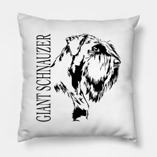 Giant Schnauzer dog Portrait Pillow