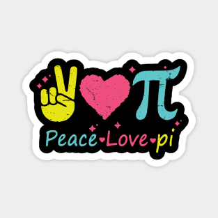 Heart Pi Day Funny Graphic Math Teacher for Women Kids Men Magnet