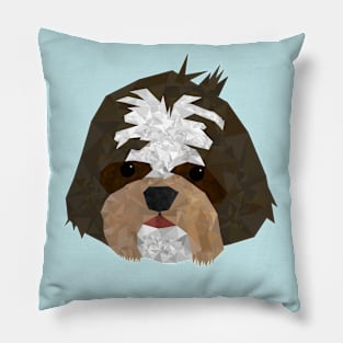 Geometric Shih Tzu Pillow