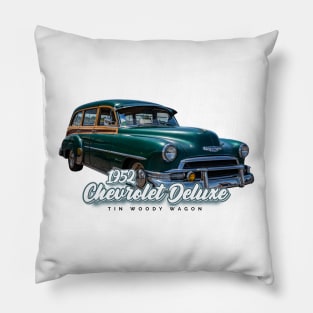 1952 Chevrolet Deluxe Tin Woody Wagon Pillow