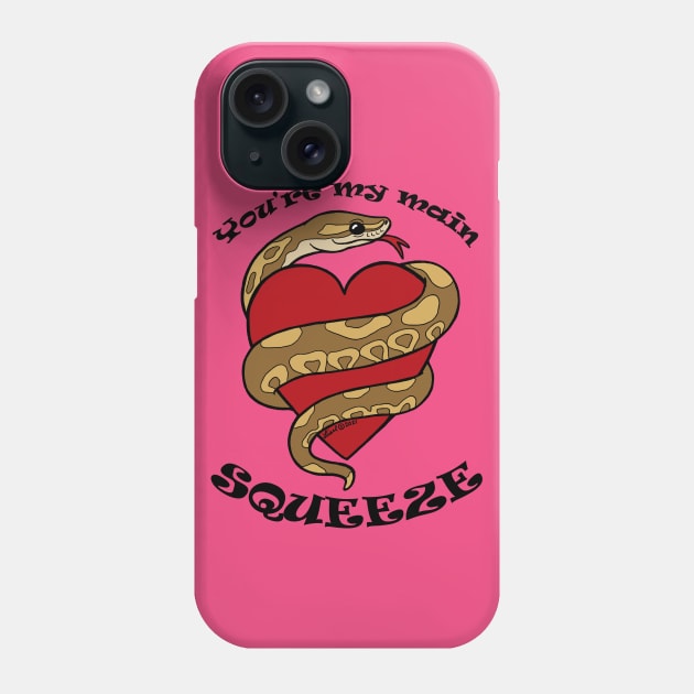 Main Squeeze Valentine Snek Phone Case by HonuHoney