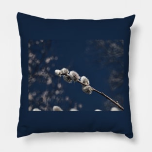 Willow Tree Buds-Abstract Pillow