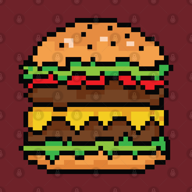 BURGER pixelart by nurkaymazdesing