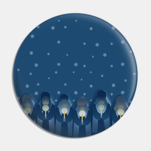 Christmas Carolers Singing by Candlelight Pin by DanielLiamGill