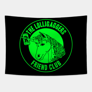 The Lolligaggers Friend Club - Neon Green Tapestry