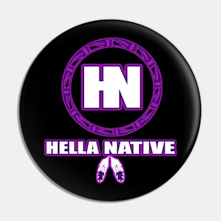 HN Purple Hoop Pin