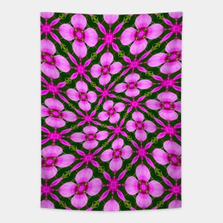 Bright Pink Flower Pattern Tapestry