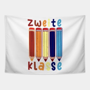 Stifte Zweite Klasse Schulbeginn T shirt Tapestry