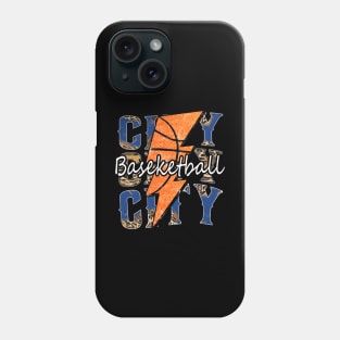 Graphic Basketball City Proud Name Vintage Phone Case