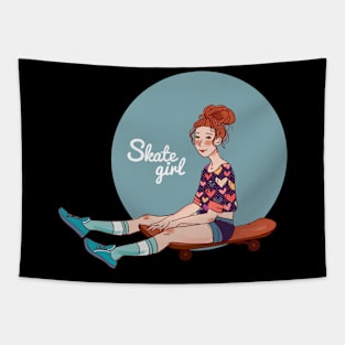 Skate Girl - Skateboard Tapestry