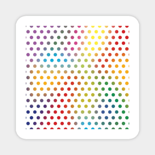 polka dot colorful Magnet