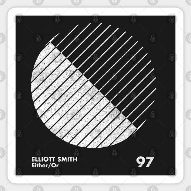 Elliott Smith - Either / Or  Vinyl record art, Cd design, Minimalist icons