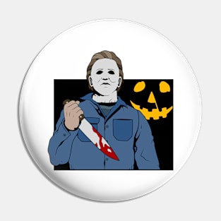 Michael Myers with Pumpkin Pin