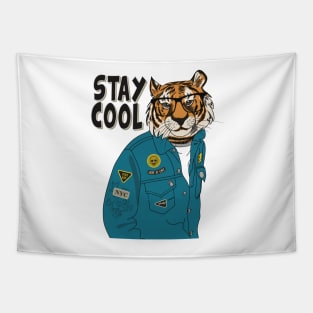 Stay cool Tiger Tapestry