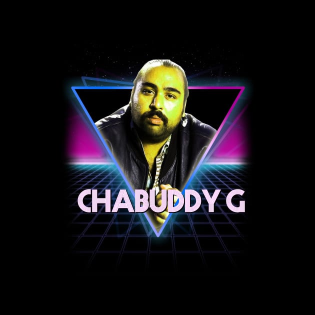 People Just Do Nothing Chabuddy G Retro 80s Neon Landscape by Bevatron