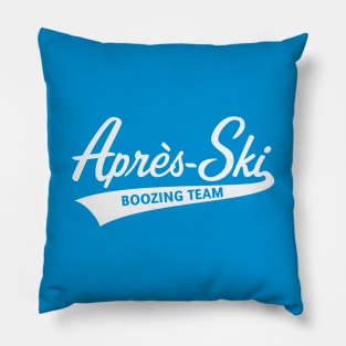 Après-Ski – Boozing Team (Lettering / Apres Ski / White) Pillow