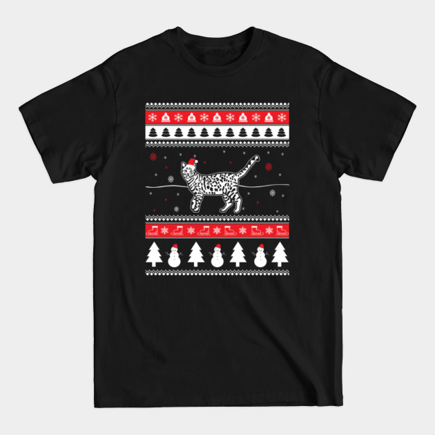 Bengal Cat Ugly Christmas - Bengal Cat - T-Shirt