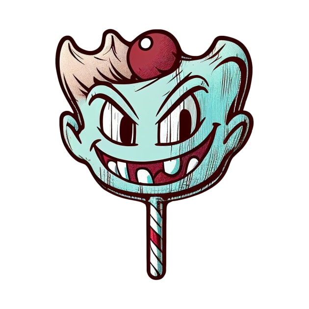 Trippy cartoon lollipop by stkUA