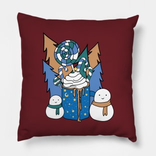 Tis The Season Colorful Winter Design Pillow