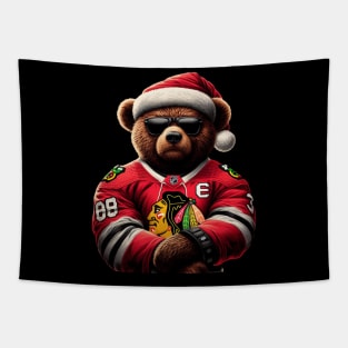 Chicago Blackhawks Christmas Tapestry