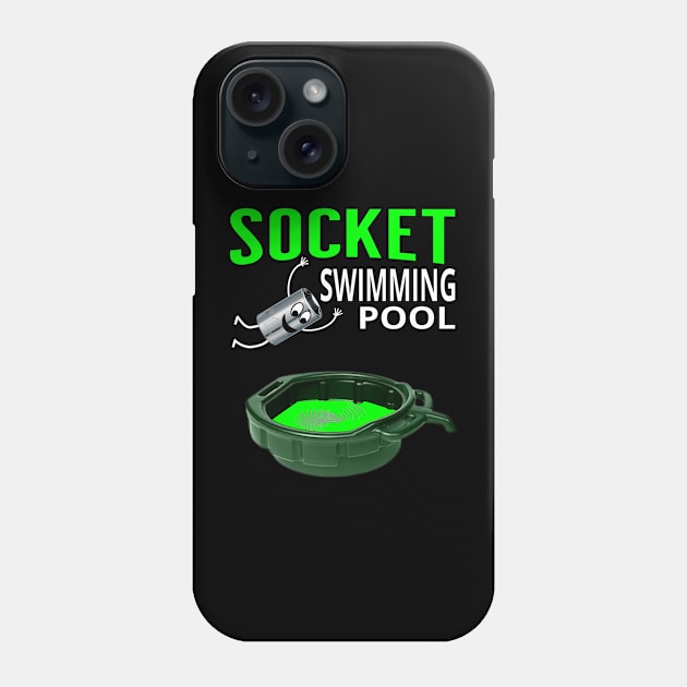 Socket Swimming Pool Tuner Mechanic Car Lover Enthusiast Funny Gift Idea Phone Case by GraphixbyGD