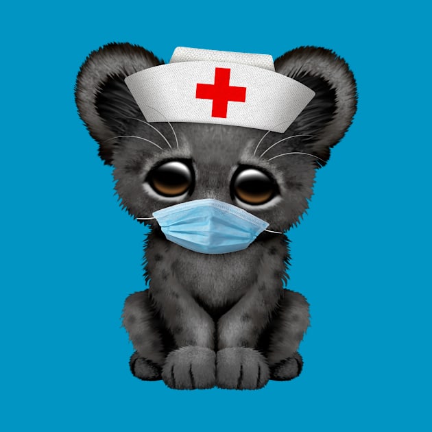 Cute Black Panther Cub Nurse by jeffbartels